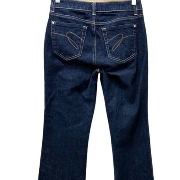 Dark Wash Denim Mid‎ Rise Bootcut Jeans - Picture 1 of 2